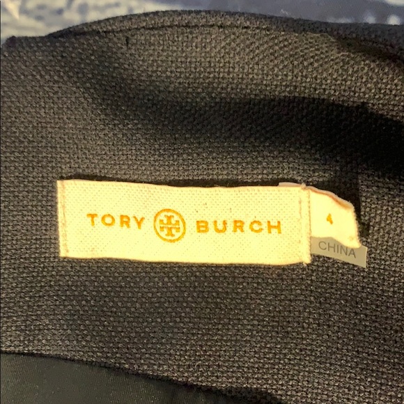 Tory Burch Wool Stretch Navy Suiting Pleat Dress 4 - Picture 6 of 9